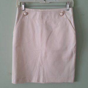 Banana Republic cream-colored pencil skirt